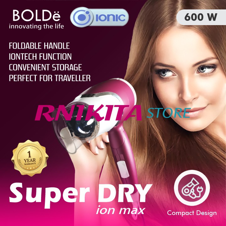 BOLDe SUPER DRY ION MAX - Good Material Hair Dryer With IONIC