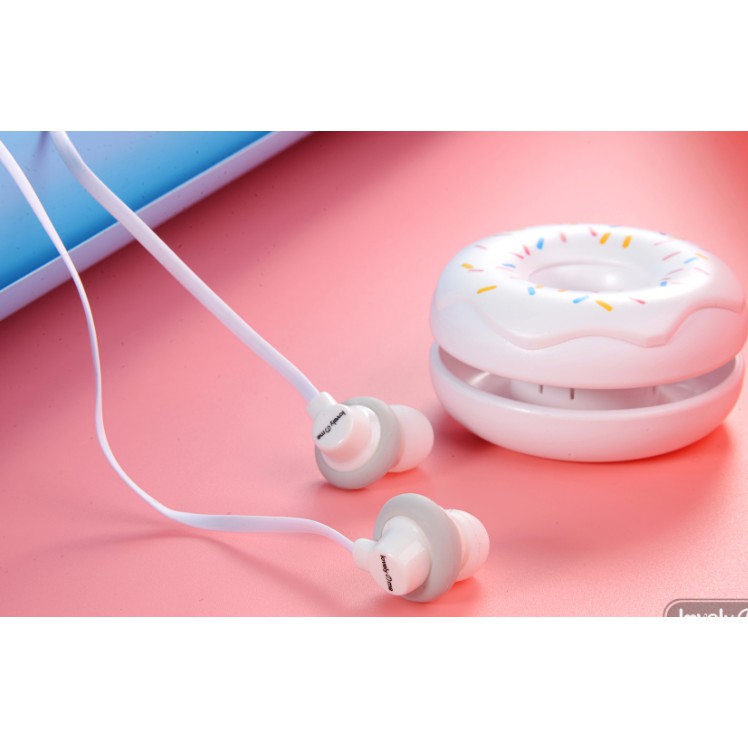 [Q-17] Headset Earphone Motif DONUTS DONAT Lucu / Wadah Earphone Bentuk DONAT Imut / Wadah Headset