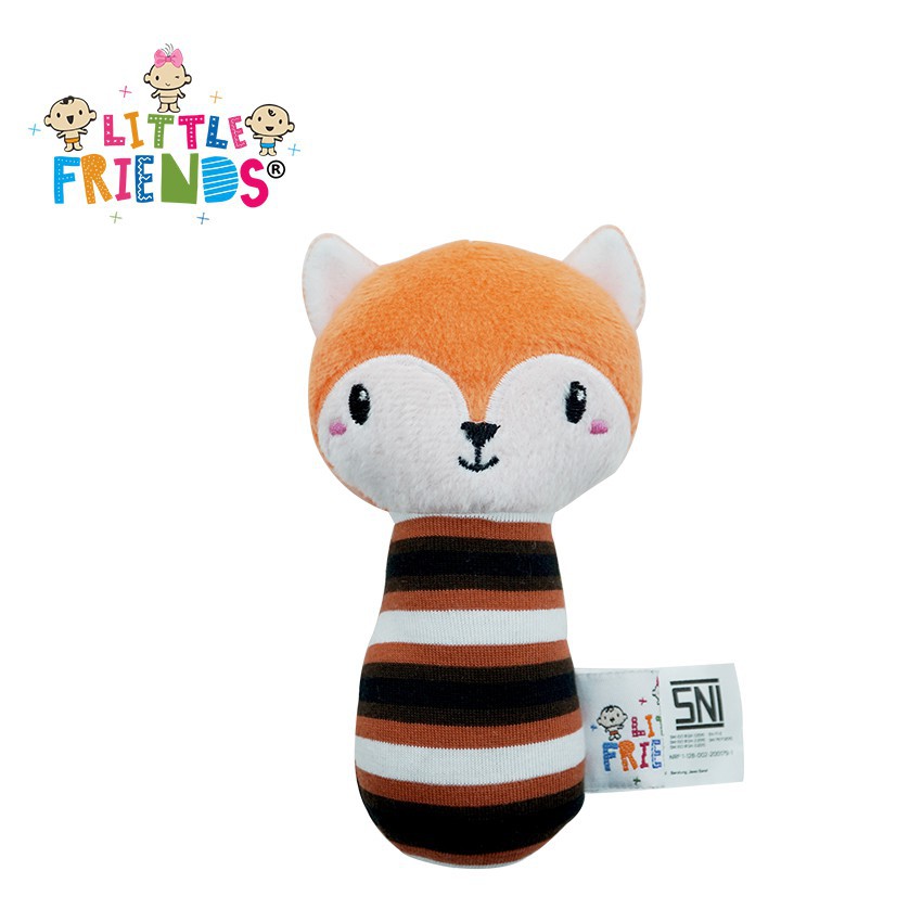 Little Friends Rattle Stick Boneka | Mainan Bayi Boneka Kerincingan