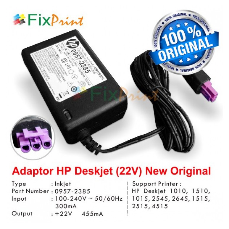 Adaptor Power Printer HP Deskjet 1010 1510 1015 3635 2545 2645 1515 2515 4515 (22 Volt)