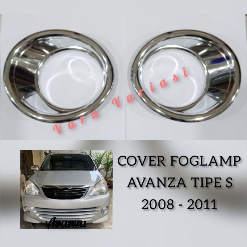 Ring Foglamp / Cover Garnish Foglamp Mobil Toyota Avanza Type S 2008 - 2011