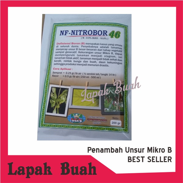 Pupuk Nongfeng Nitrobor Penambah Unsur Mikro B