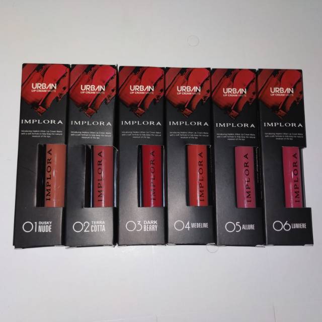 IMPLORA 1-12 URBAN LIPCREAM MATTE LIP CREAM