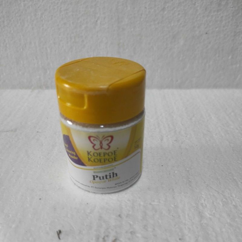 

Pewarna makanan Putih ( Opaque White) Koepoe- Koepoe 50 gram