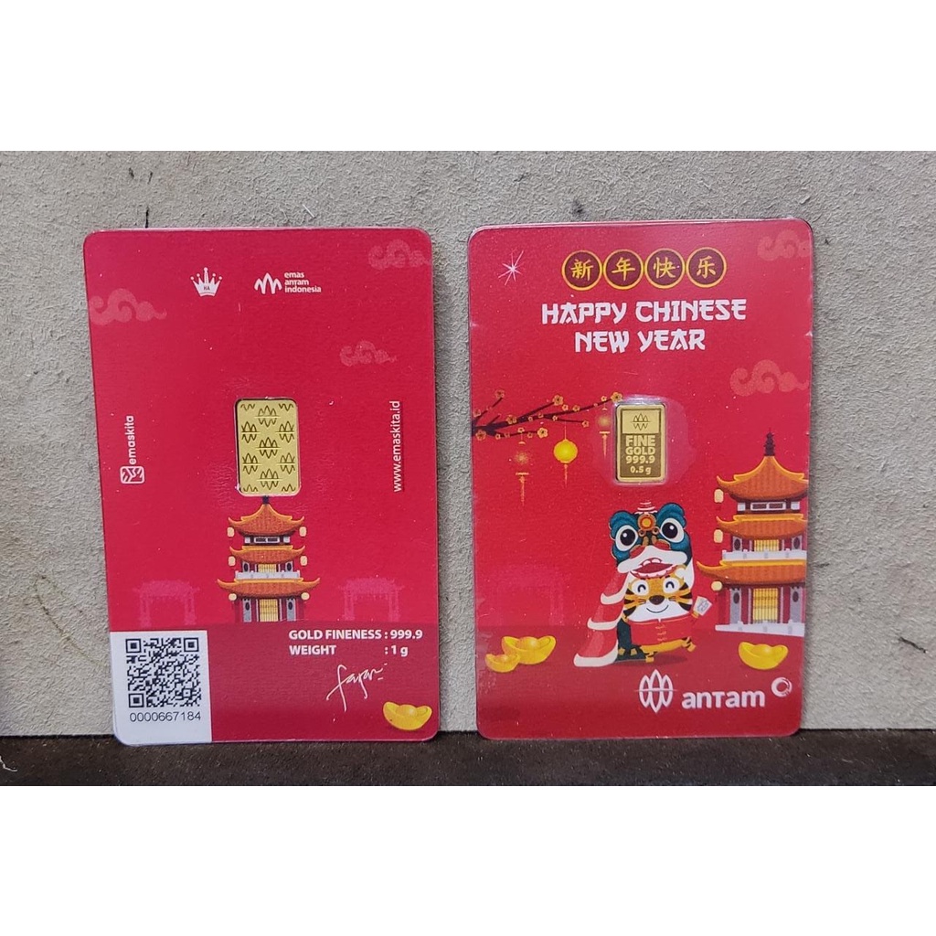 LOGAM MULIA EMAS ANTAM HA EDISI IMLEK  0,5 GR