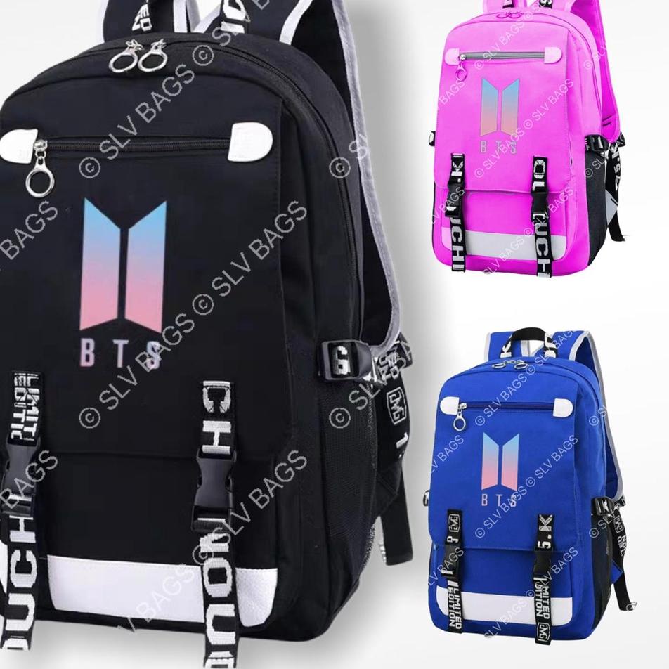 {KGS.21Jl22ᵟ} Tas Anak Perempuan import laki ransel tk sd BTS Army karaktersekolah cewek