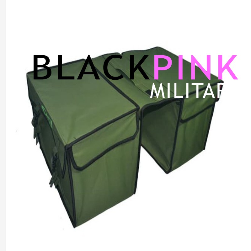 BLACKPINK  TAS KURIR MOTOR POS OBROK SALES ANTI AIR - JUMBO