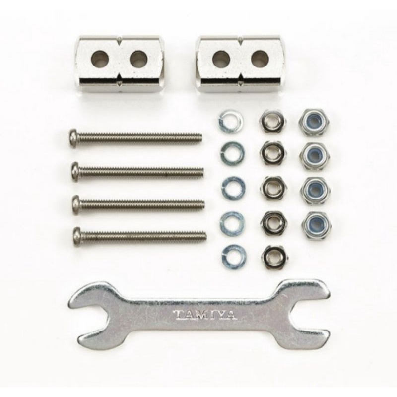 TAMIYA 95488 SHORT MASS DAMPER BLOCK 8x8x14MM (2PCS SILVER)