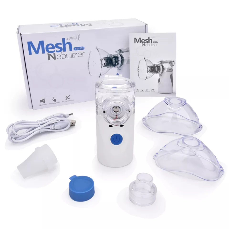 MESH NEBULIZER PORTABLE ALAT UAP INHALASI INHALER PERNAFASAN ASMA NEBULISER PORTABEL