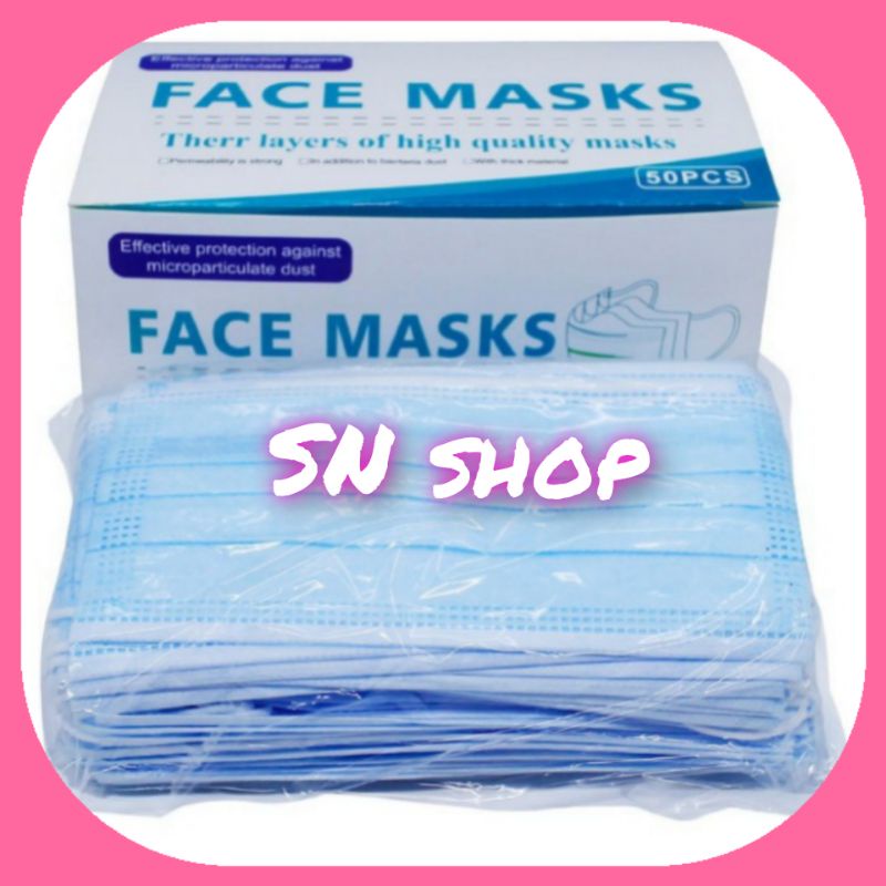 masker 3ply 1box isi 50pcs