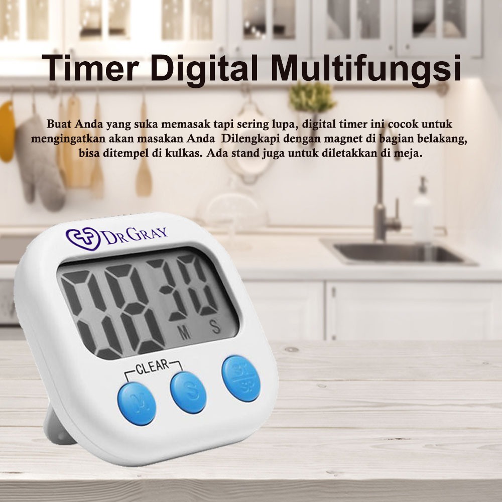 Digital Kitchen Timer / Alarm Masak Dapur