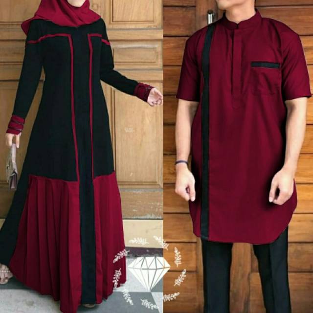 Couple Kakito Baju Couple Pakaian Muslim Gamis Couple Kakito Baju Couple Pakaian Muslim Gamis
