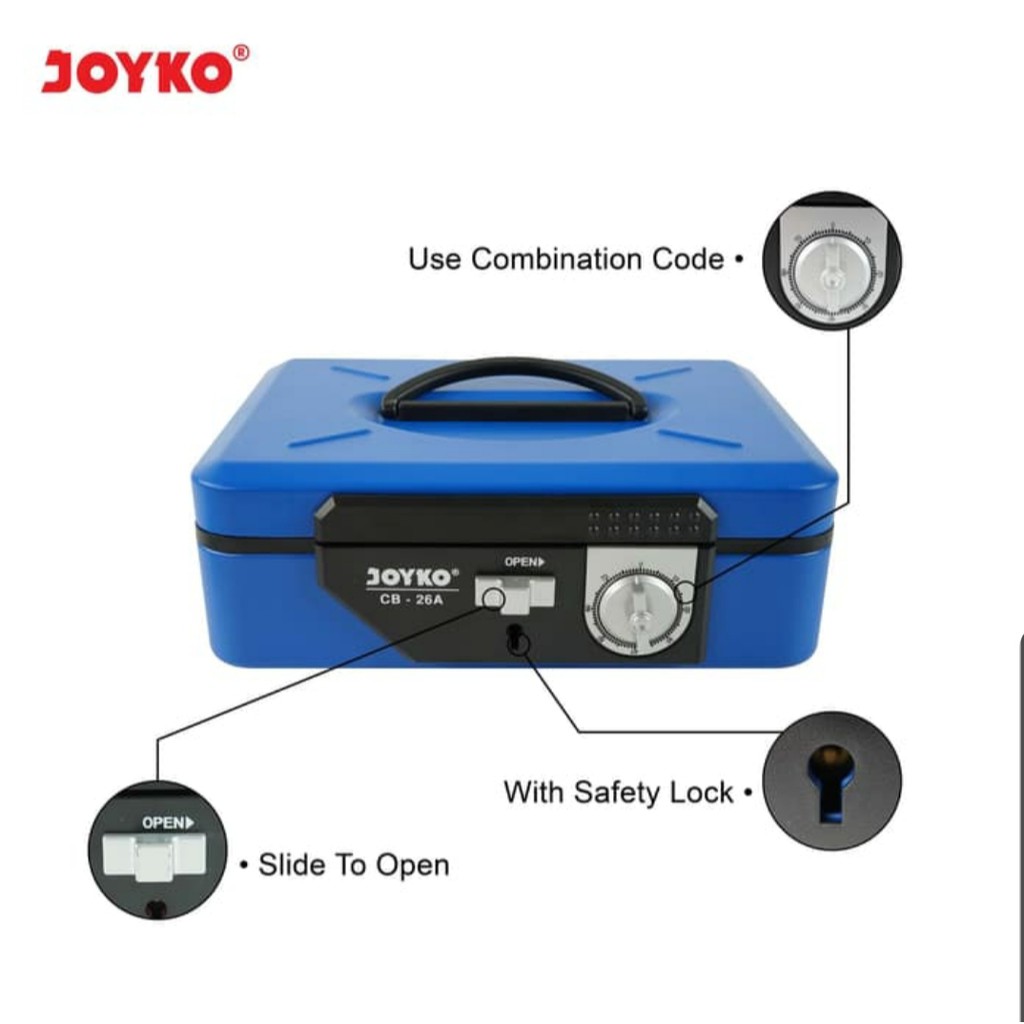 cash box joyko cashbox CB 26A CB-26A kotak simpan tempat uang barang