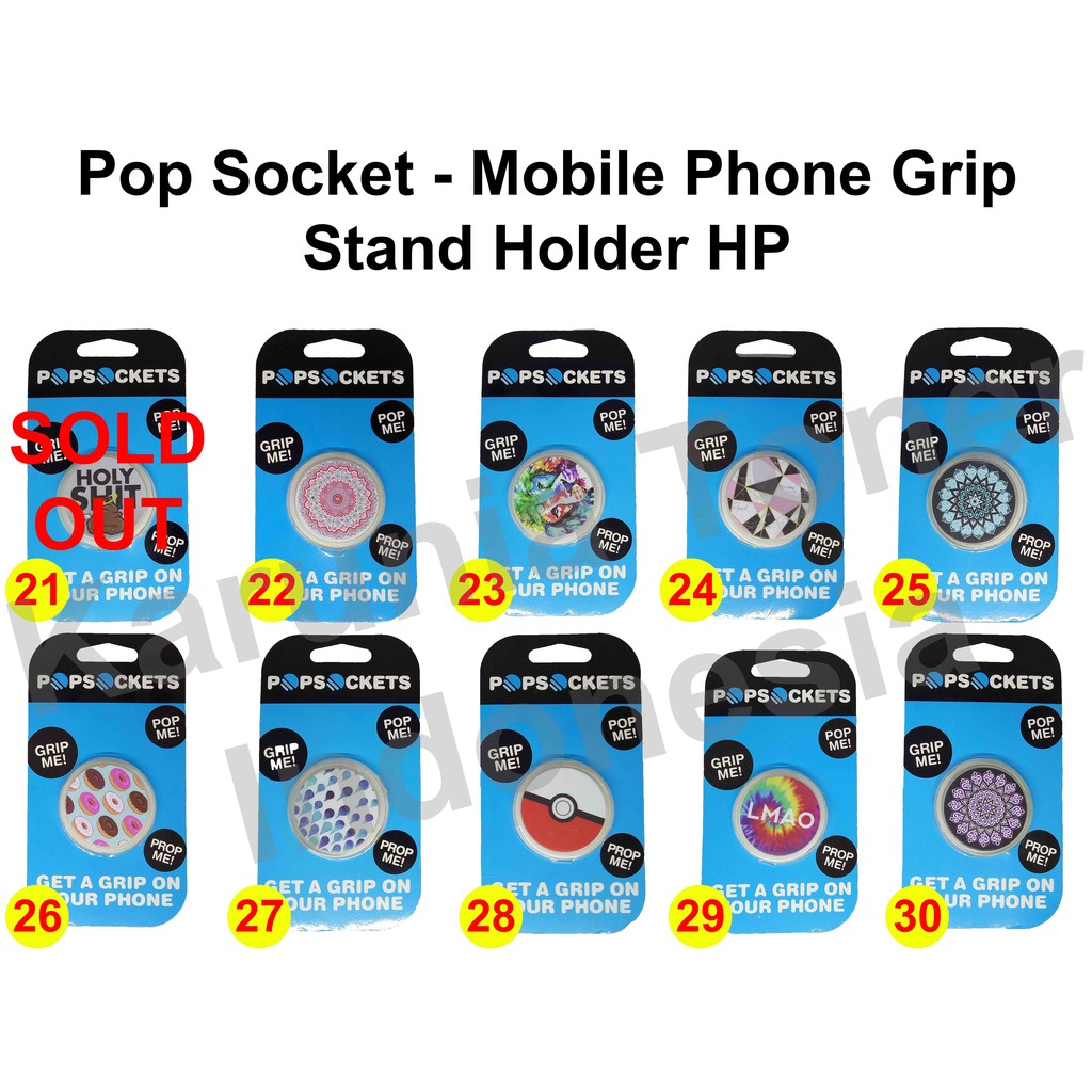 PopSockets Pop Socket - Mobile Phone Grip - Stand Holder HP TERMURAH