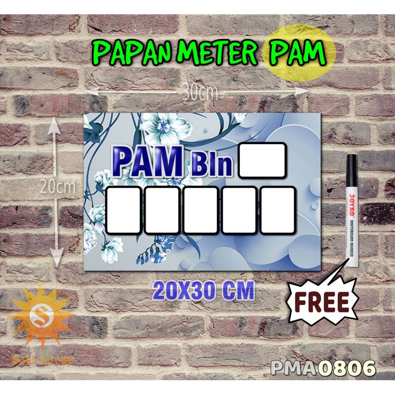 

Safa Papan Meter Listrik PLN PAM motif Unik - Flower 06