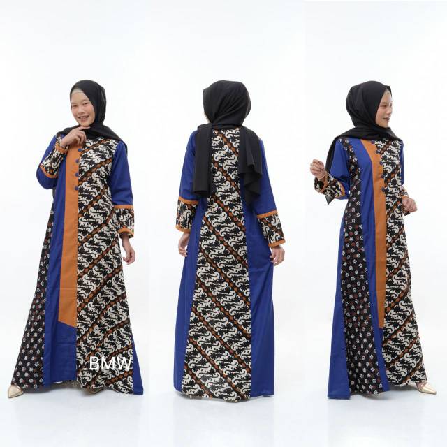 MODEL GAMIS ETNIK KOMBINASI BATIK SOGAN KWALITAS PREMIUM