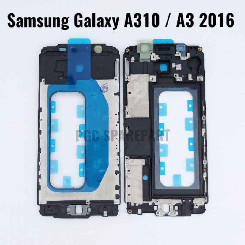 Original Frame Tulang Tengah LCD Touchscreen Fullset Samsung Galaxy A310 / A3 2016 / A310F / SM-A310