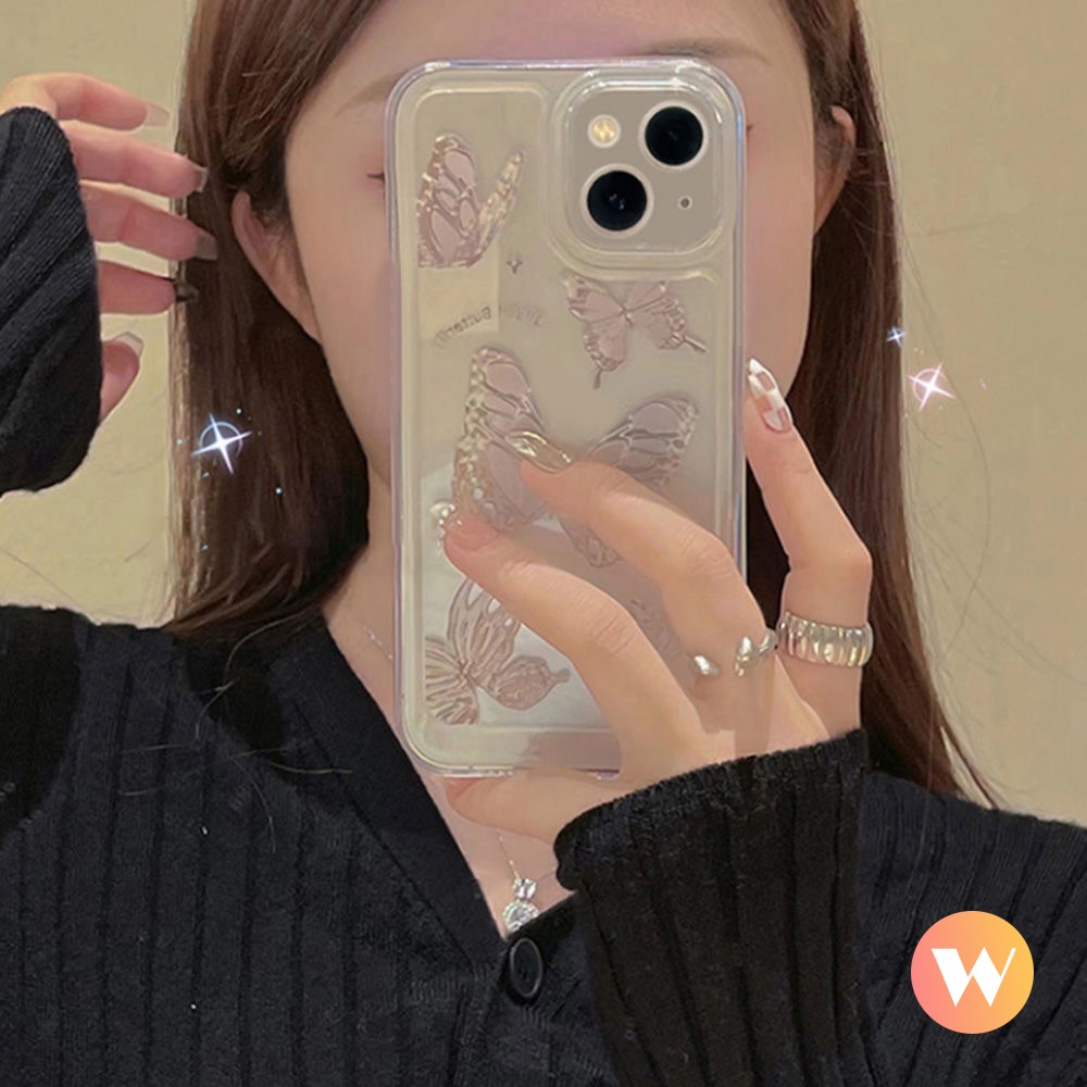 Soft Case Motif Kupu-Kupu Untuk Samsung A73 A23 A03 M12 A22 A02S A53 A03 Core A13 A21s A30 A71 A10 A20 A50s A11 A30s A33 A51 A03s A20s A102 A52 M32