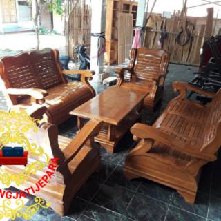  Kursi  tamu  gajah furniture jati  mebel jepara Shopee 