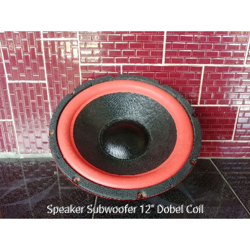 Speaker Subwoofer 12 inchi Double Dobel Coil