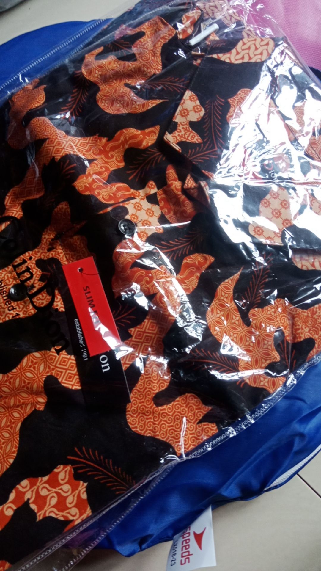 Kemeja Batik Pria Slim Fit Tk02