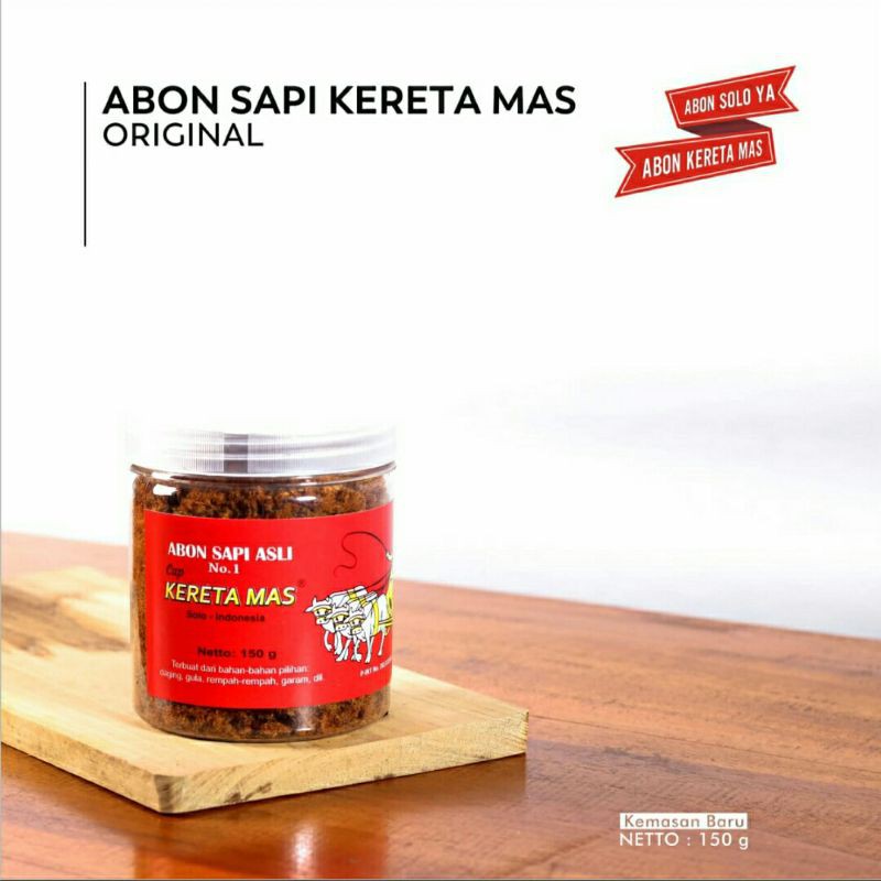 

Abon Sapi KERETA MAS Solo (150 gr) Toples