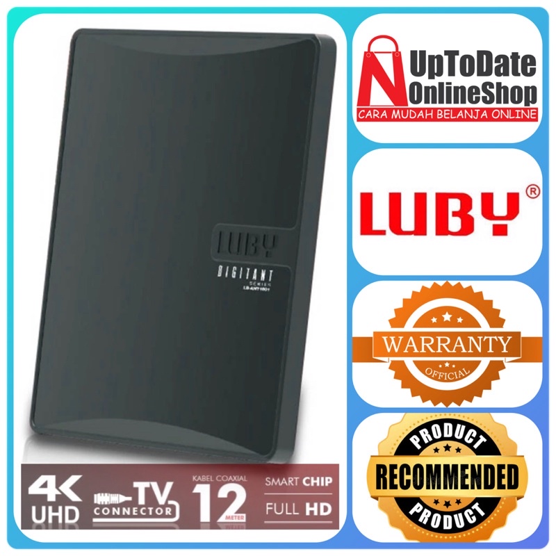 ANTENA DIGITAL LED TV LUBY LB-ANT1001 INDOOR OUTDOOR DIGITANT SERIES 4K UHD SMART CHIP DIGITAL ANTEN