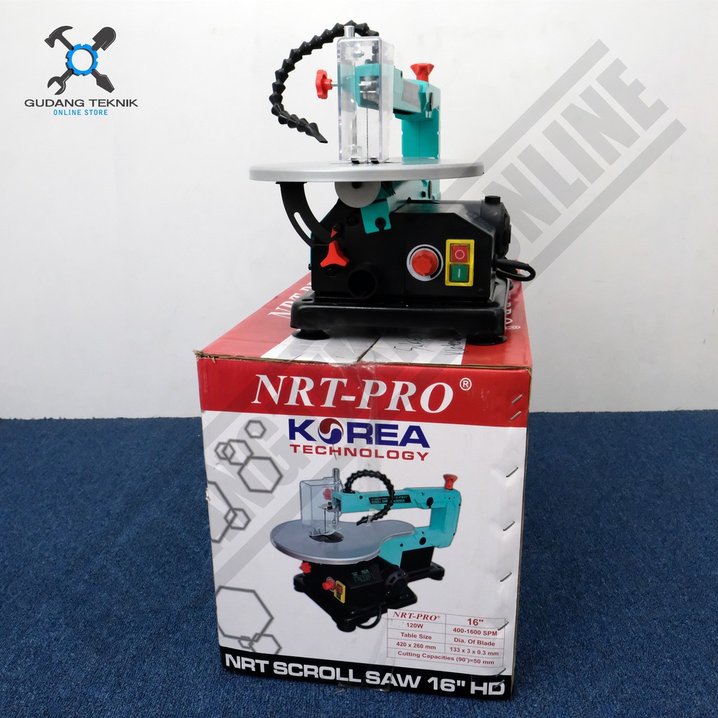 Scroll Saw NRT PRO 16 HD - Mesin Potong Ukir Multiplek Kayu