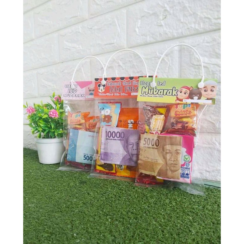 plastik snack lebaran ukuran 12x22 cm