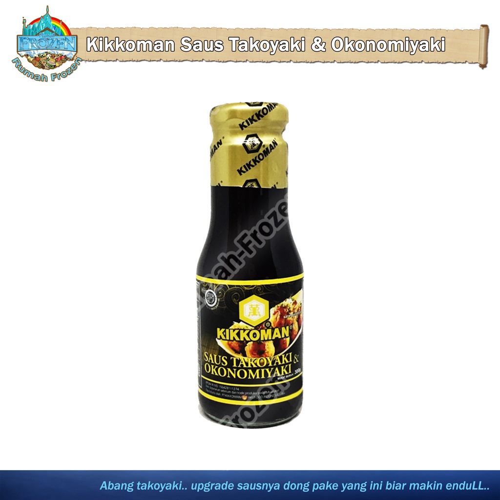 

Kikkoman Takoyaki & Okonomiyaki Sauce 300gr Halal | Kecap Takoyaki Instan