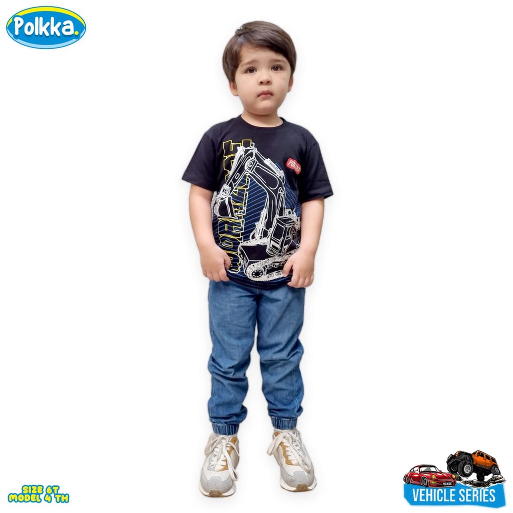 Kaos anak anak motif Vehicles by Polkka | DUO KRUCILS