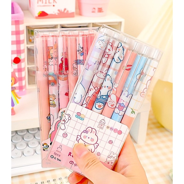 KENSHO Pen Korea Aesthetic 0.5 mm Import Lucu Pulpen Cetek Pastel Bolpen Fancy