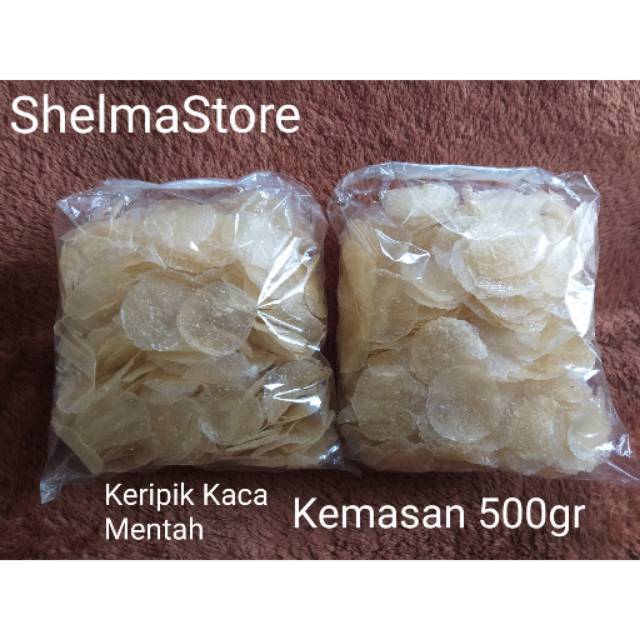 

[COD] Keripik Kaca Mentah Kemasan 500gr