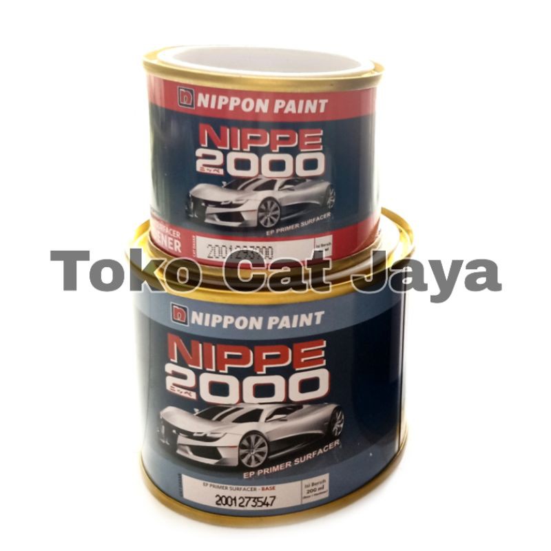 EPOXY NIPPE 2000 2K PRIMER SURFACER 1/4kg / CAT DASAR Abu 250mL