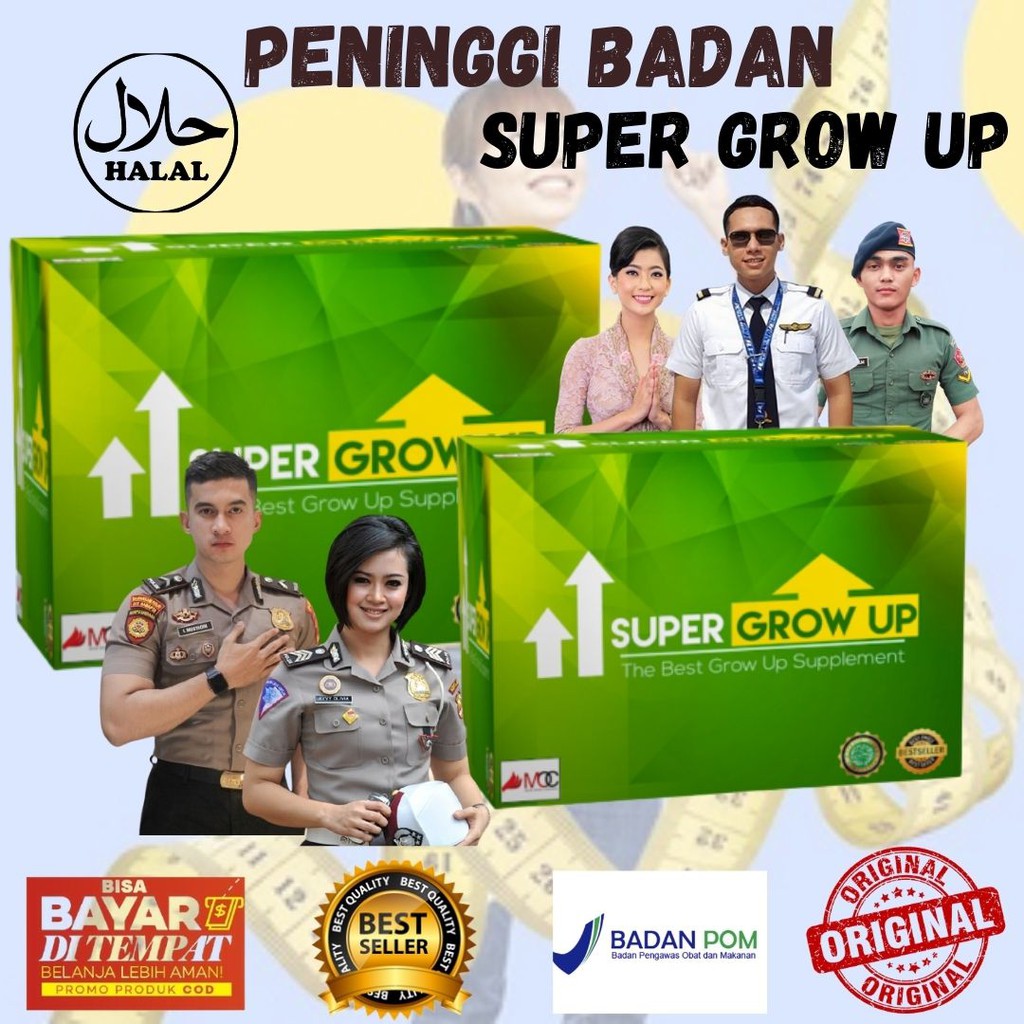 

SUPER GROW UP PENINGGI BADAN KALSIUM ZINC SUSU PENINGGI TERBUKTI 100% ORIGINAL (BAYAR DI TEMPAT)