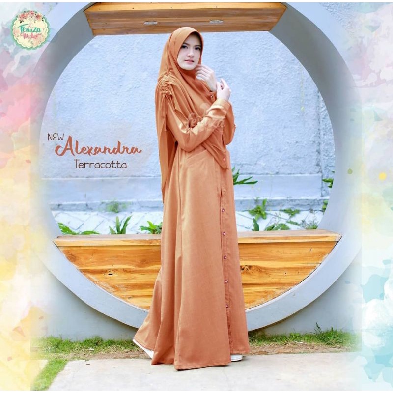 ALEXANDRA DRESS ORI FENUZA TERACOTA SIZE S (PRELOVED)