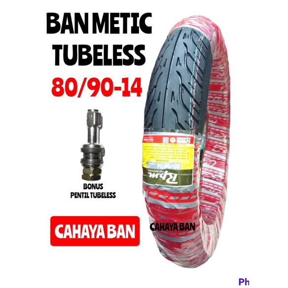 Ban Motor Matic tubeless 80/90-14  ban honda beat vario spacy mio spin nex xread spin ban tubles 80/