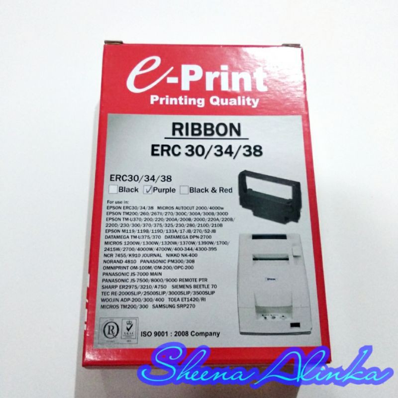 CARTRIDGE EPRINT ERC 38 FOR EPSON TMU 220 SERIES / BLACK/ PURPLE