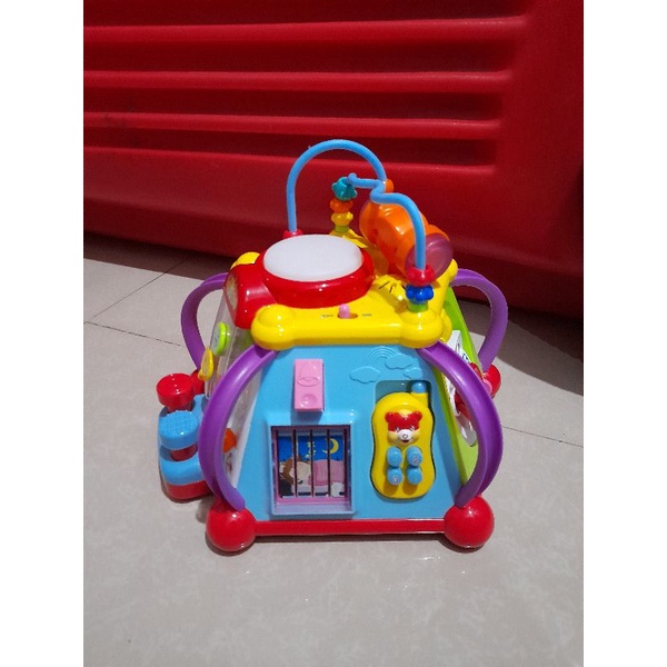 preloved mainan huile busy box