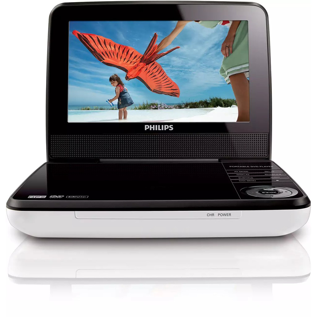 Philips Portable DVD Player PD7030 18cm/ 7" LCD 3hr playtime USB