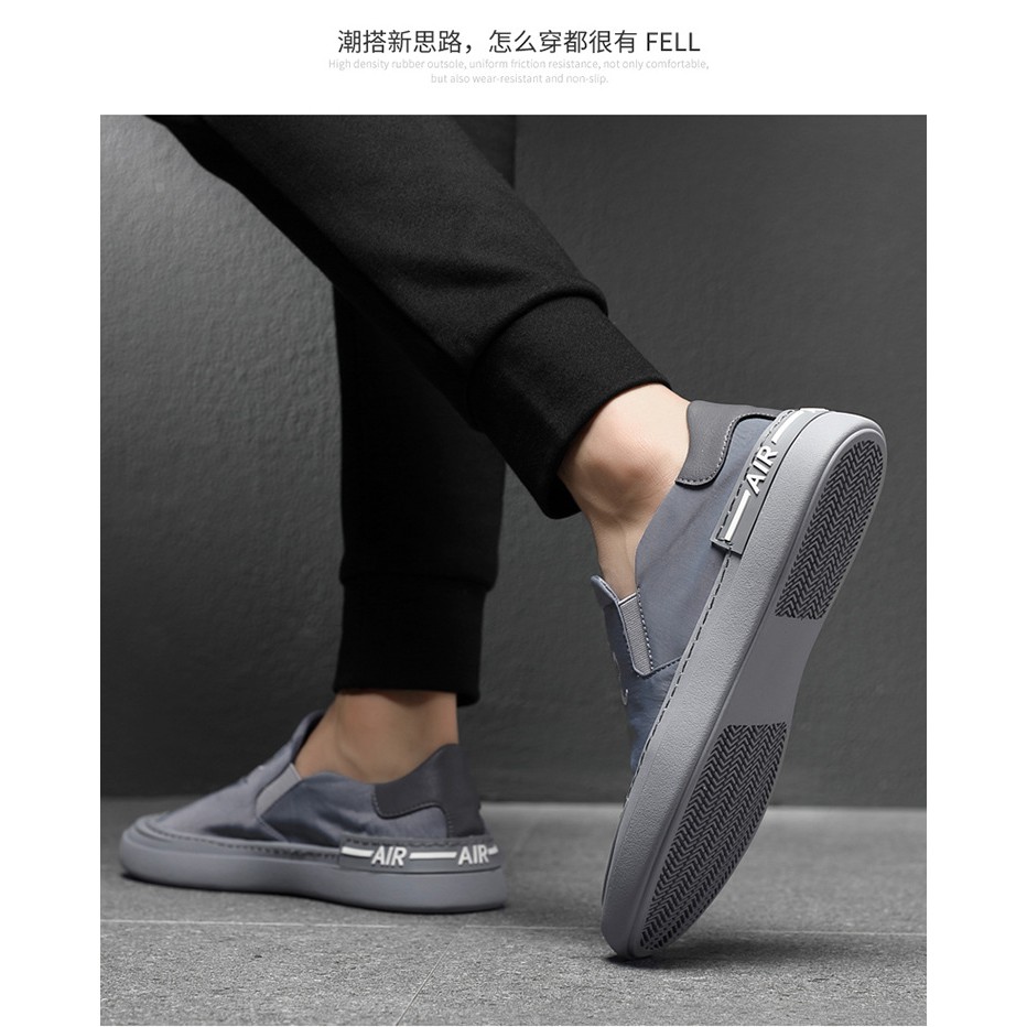 Dream Sepatu Slip On Basic Canvas Adagio Slip On Kasual dan Santai Pria Korea