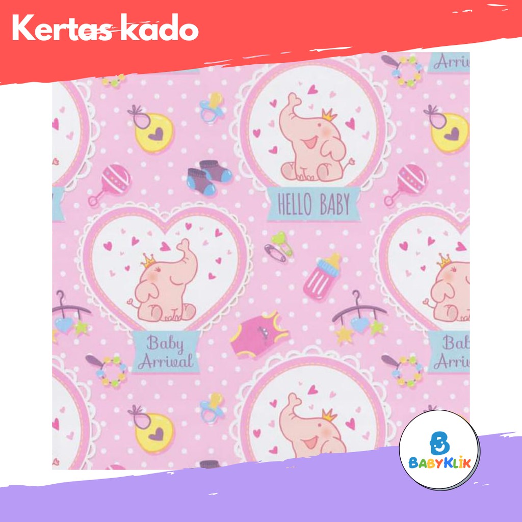 Kertas Kado Motif Lucu Warna warni