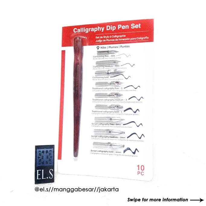 

(BISA COD) Calligraphy Dip Pen Set 2 (Comic Pen) TERBAIK Kode 35