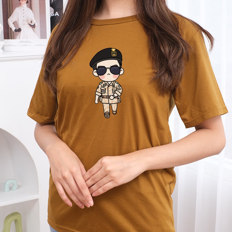 MYSTIQUE.ID-BAJU KAOS PRAJURIT TENTARA T-SHIRT LUCU DAN AESTHETIC