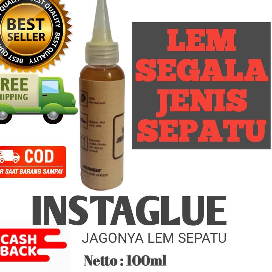 「DVXS」 LEM SEPATU BOLA ORIGINAL INSTAGLUE 100ml LEM SUPER KUAT TIDAK KAKU TAHAN AIR