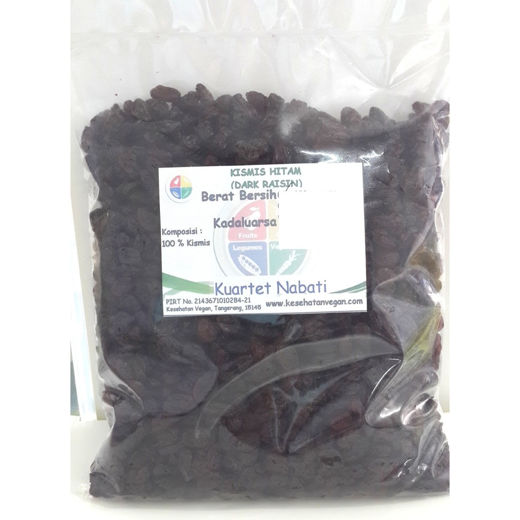 Beli Kismis Hitam - Dark Raisin - Unsweetened 500 gr Harga 