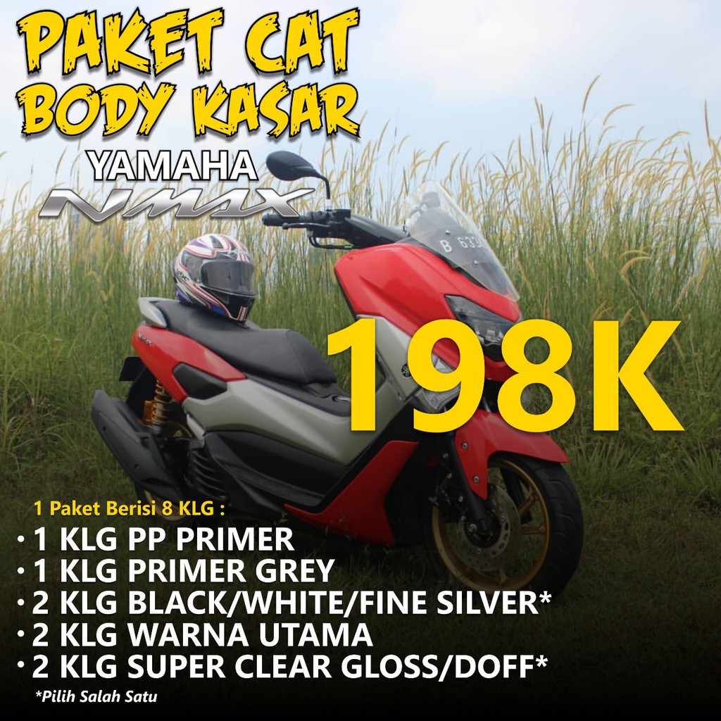 Paket Cat Body Kasar Motor Nmax / Sapporo Spray