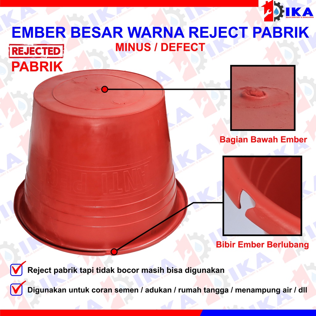 Ember cor hijau besar ( REJECT PABRIK ) cupang / murah plastik anti pecah berkualitas termurah air tampung