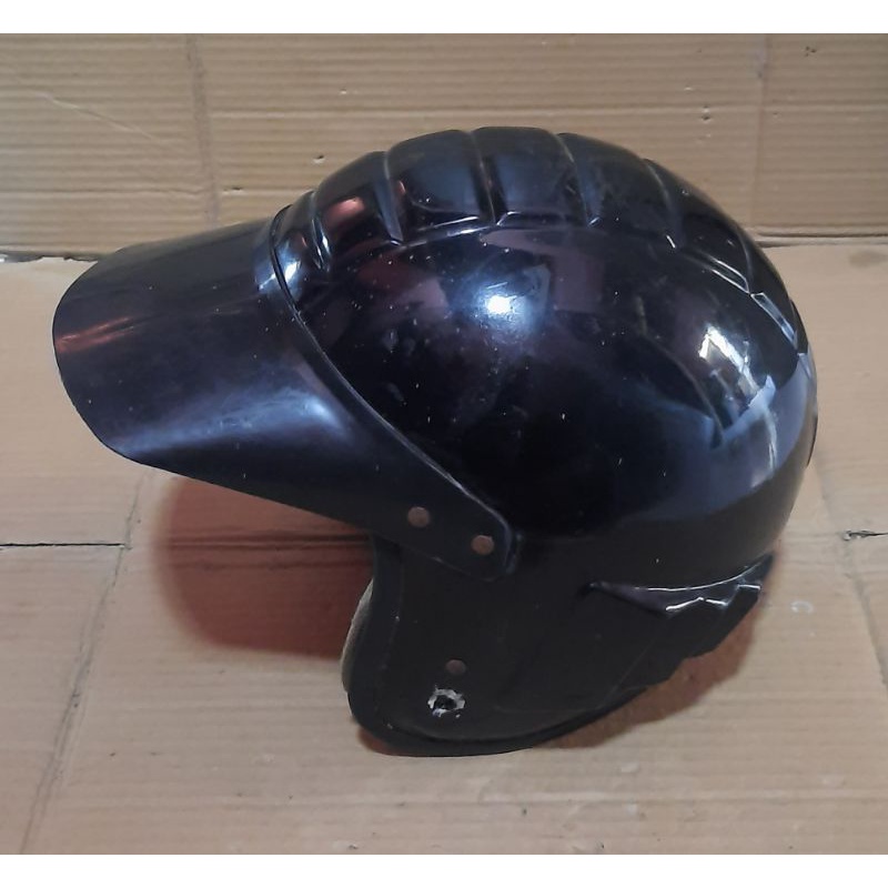 helm robot bahan ABS hitam ori