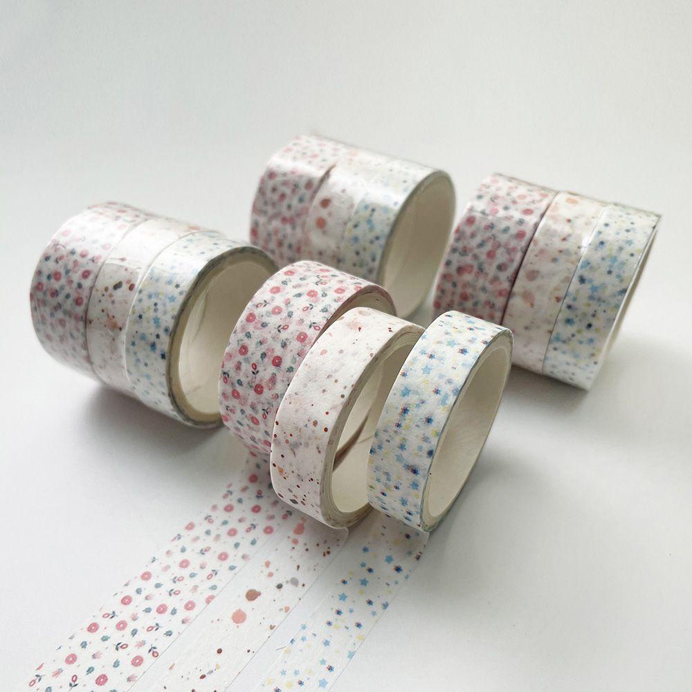 Populer 3Pcs/Set Washi Tapes 3Pcs/Set Kartu Scrapbooking.Ng Sticker